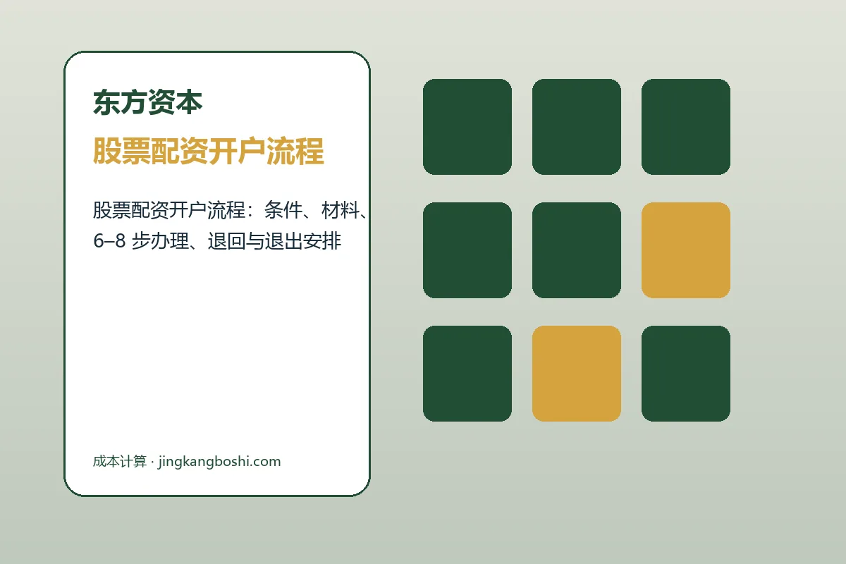 东方资本配资服务办理流程示意